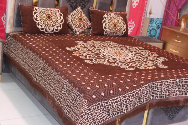 High Quality (Jaquard Velvet) Bed Sheet - Image 2