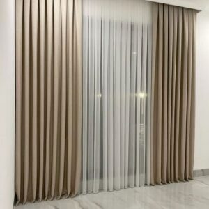 Velvet Curtains With Shafoon