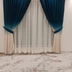 Digital Printed Curtains With Shafoon