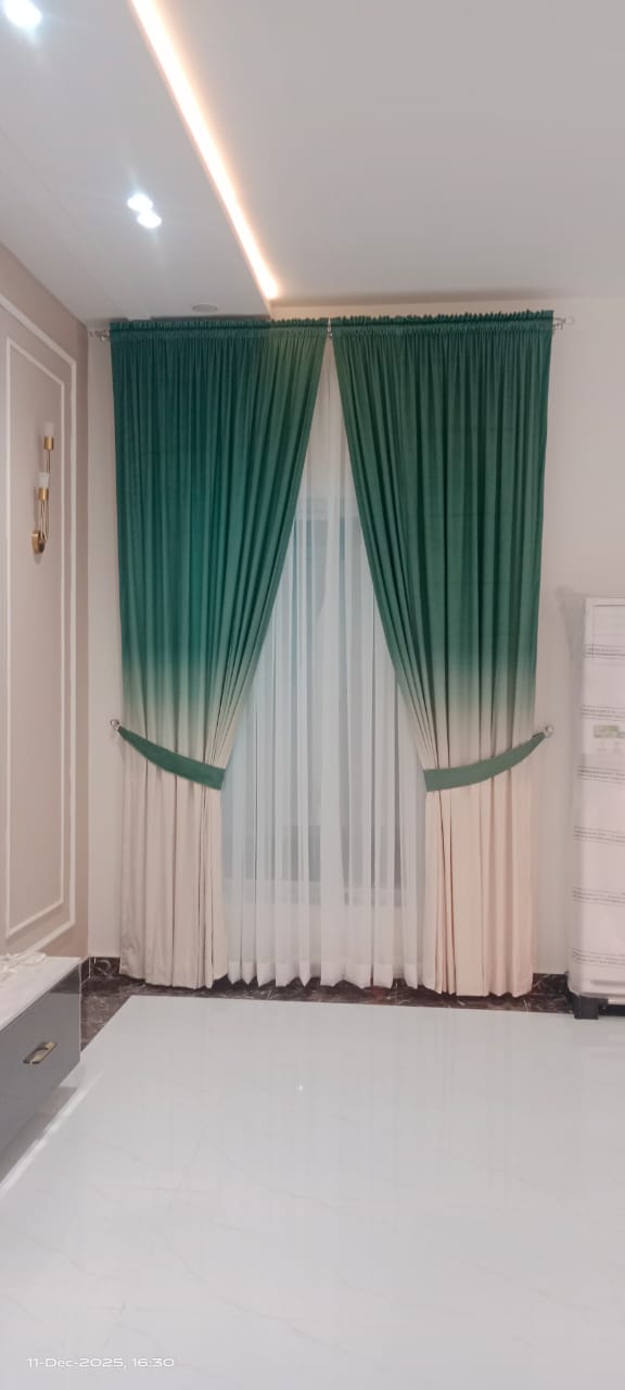 Digital Printed Curtains With Shafoon