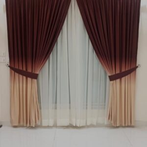 Digital Printed Curtains With Shafoon