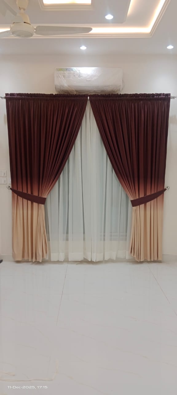 Digital Printed Curtains With Shafoon