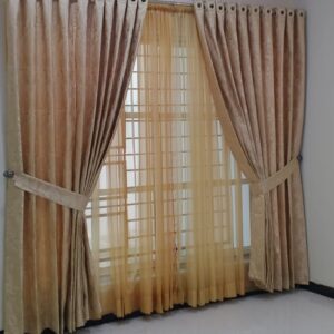 Premium Self Velvet Curtains